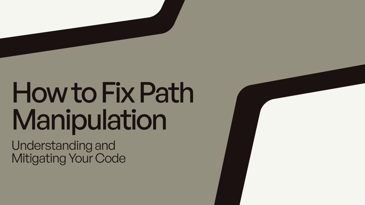 How to fix path manipulation in your code